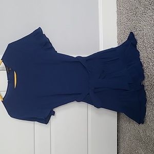Banana Republic blue ruffle short dress